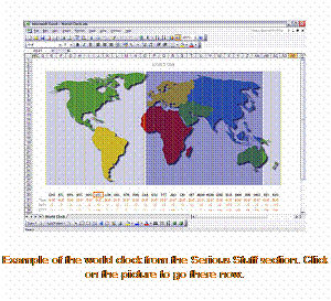 World Clock from the Business section